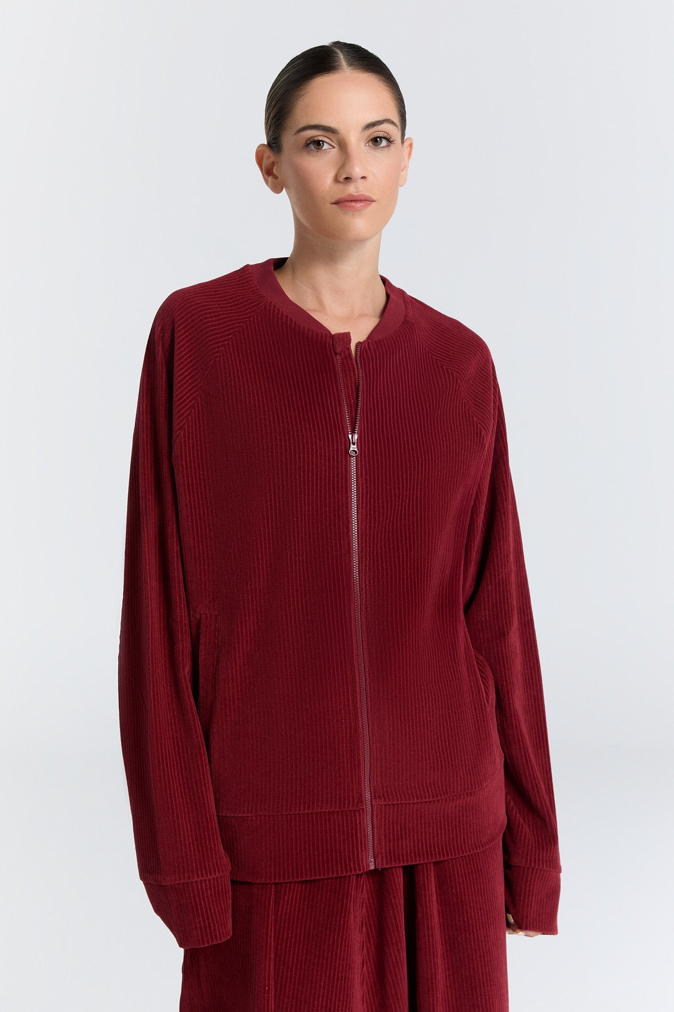 9234-030 | Unisex Baseballjacke - Bordeaux