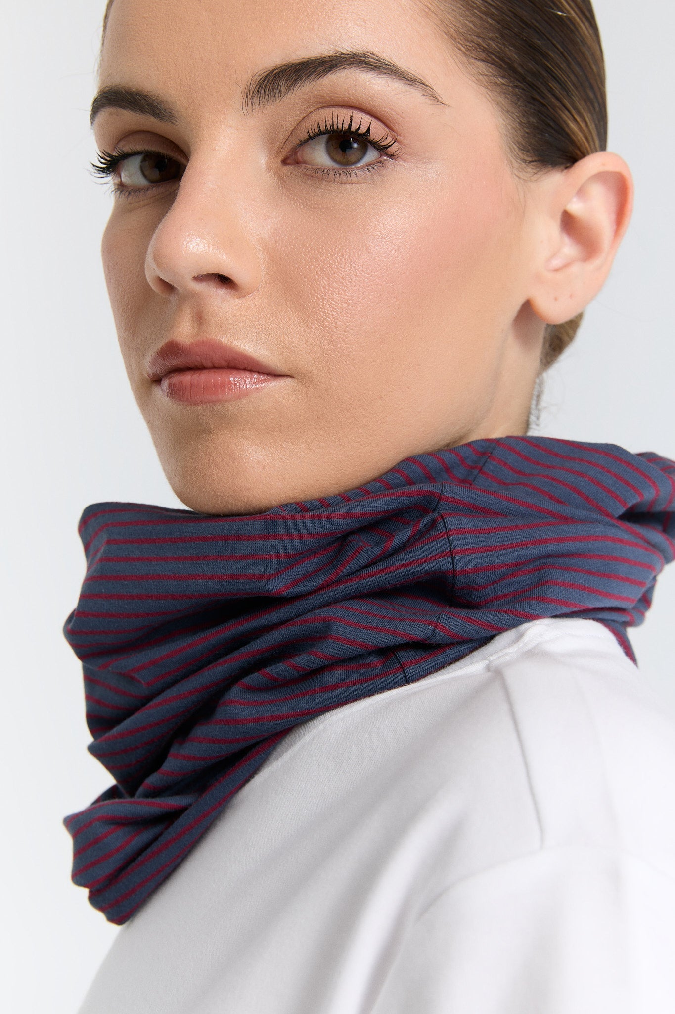 9625-056 | Unisex Schlauchschal - Indigo-rosarot