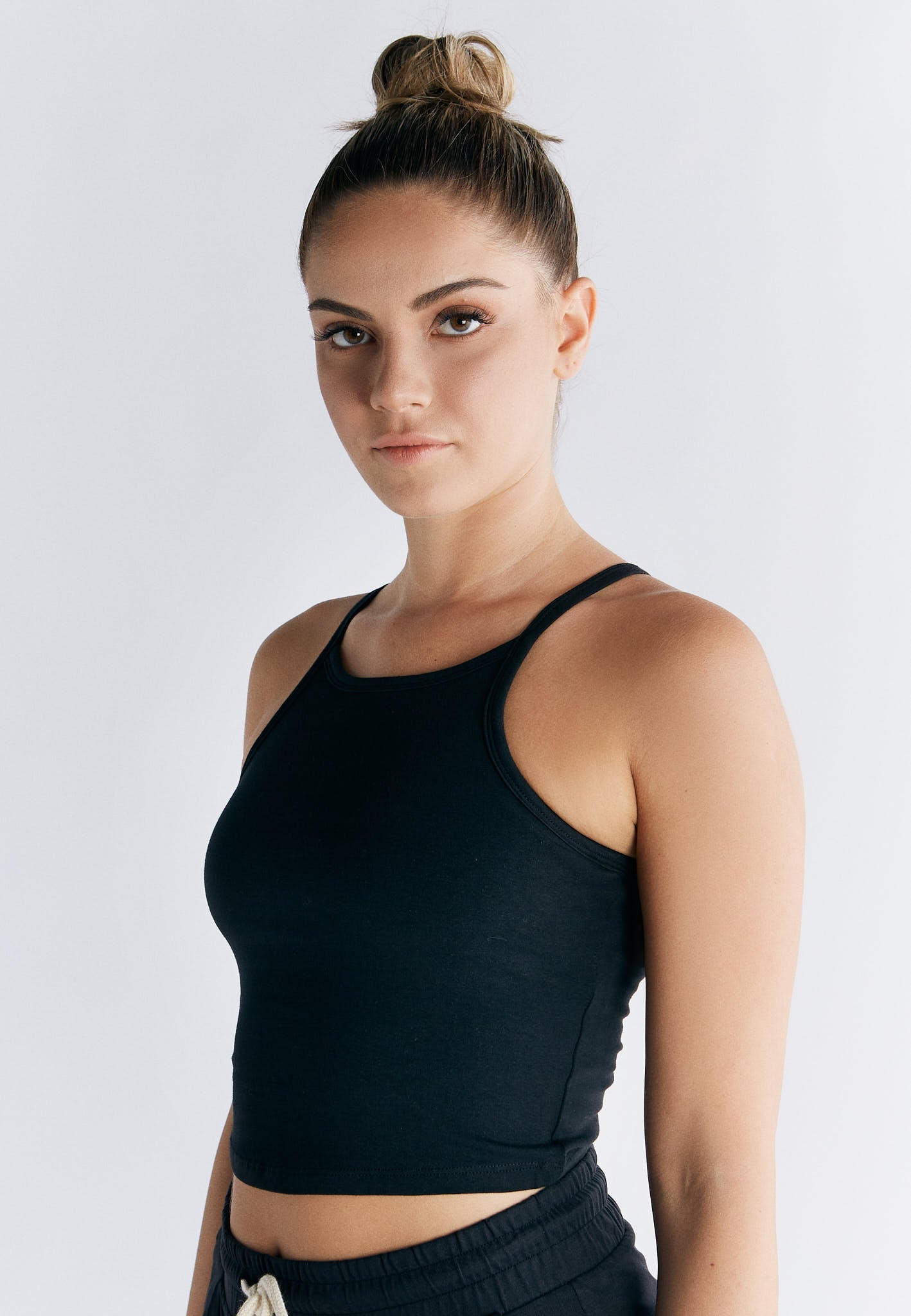 1217-021 | Crop-Top - Schwarz