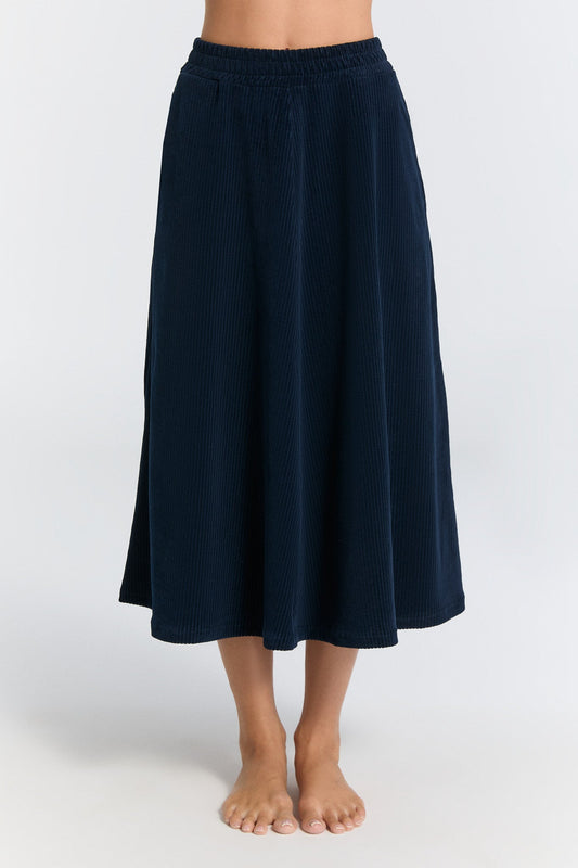 1422-045 | Damen Cord Rock - Nachtblau