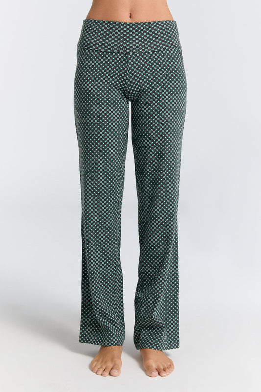 1726-132 | Damen Hose mit Umschlagbund - Waldkubus