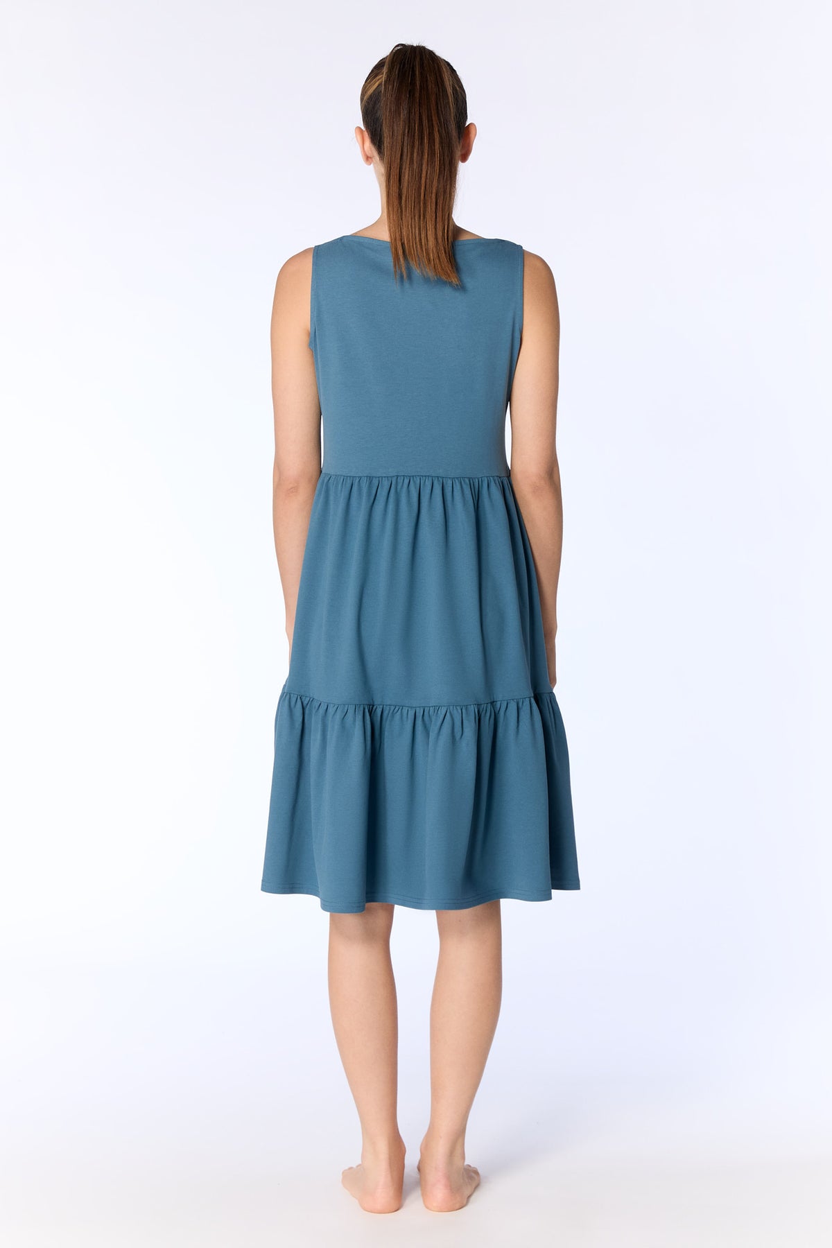 1733-123 | Flounce Dress - Alpine Grey