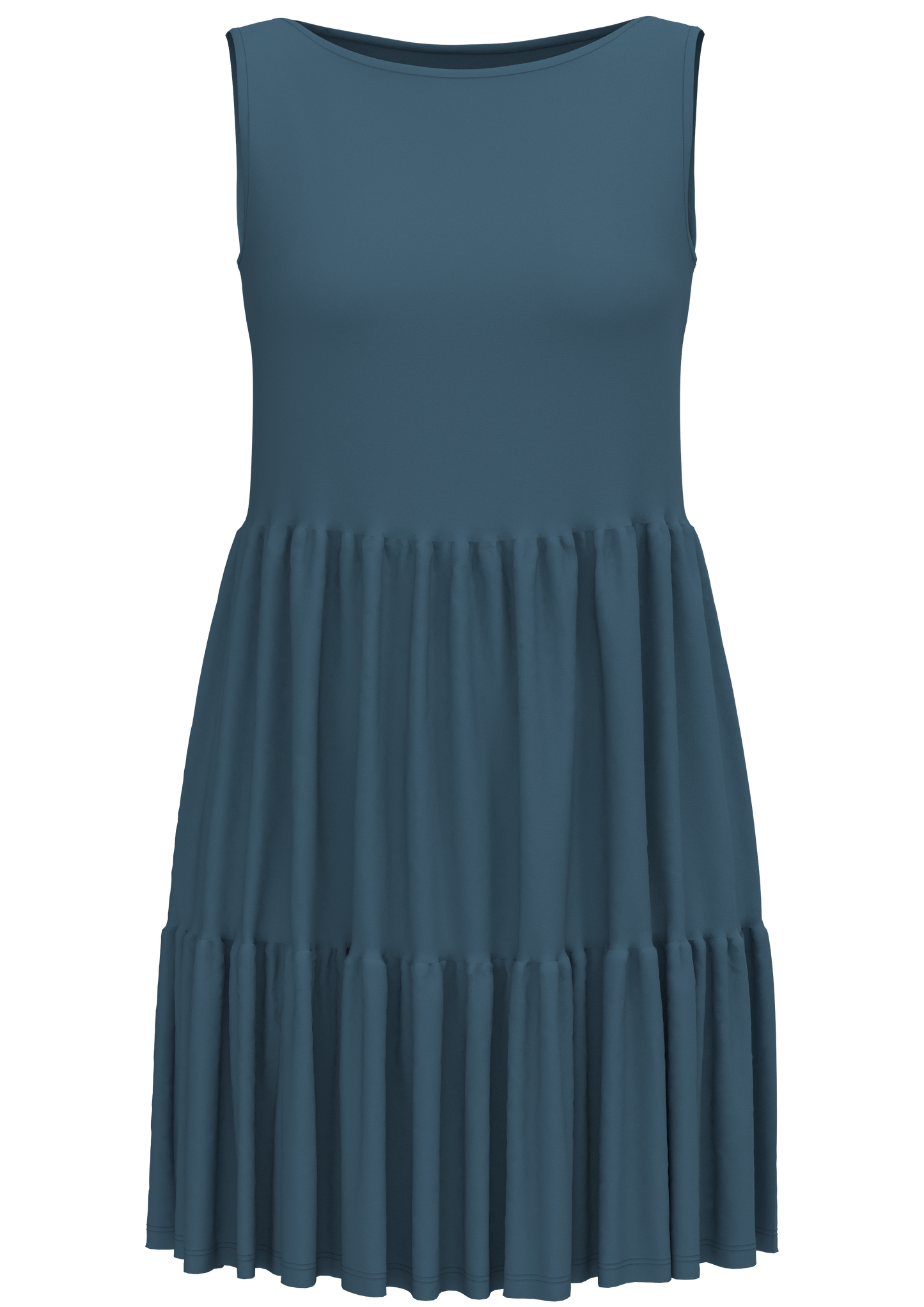 1733-123 | Volantkleid - Alpengrau