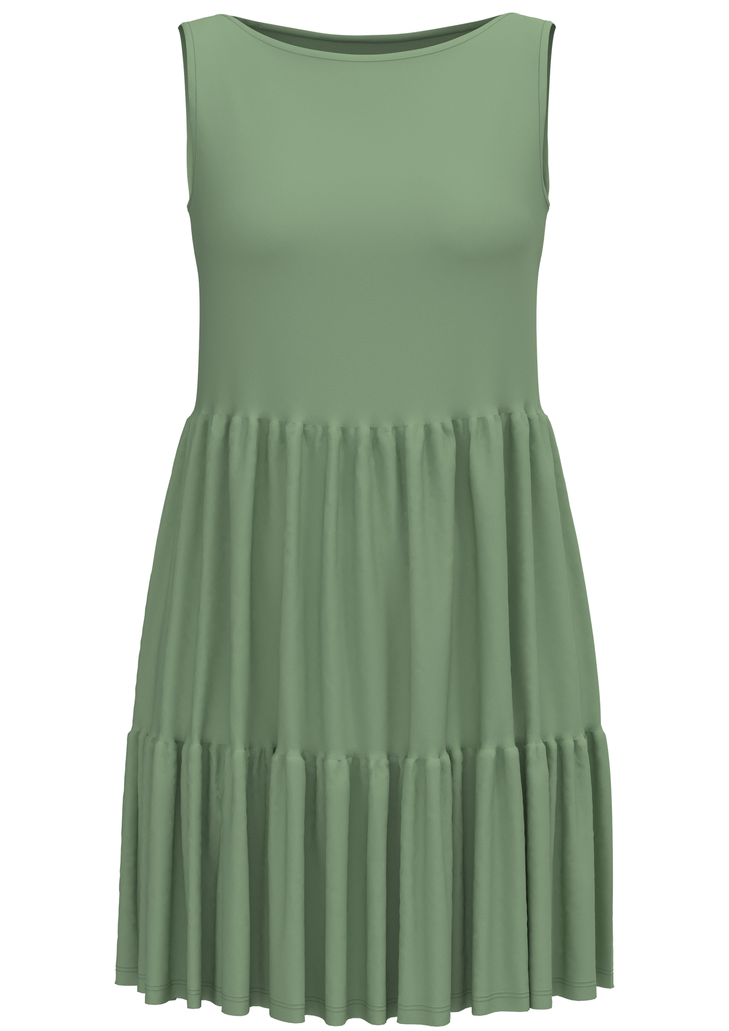1733-136 | Volantkleid - Basilikum