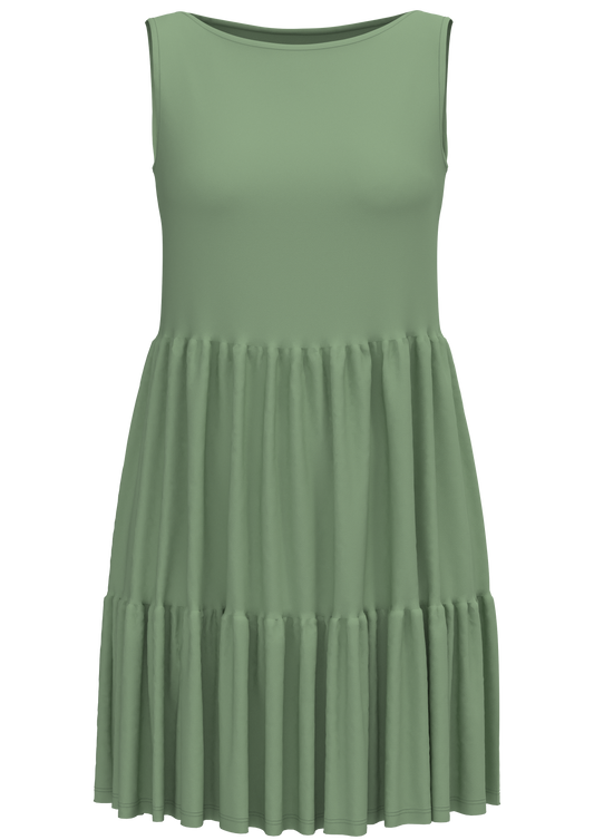 1733-136 | Volantkleid - Basilikum