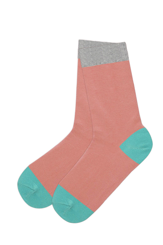3334 | Kinder Socken - Aprikose/Kiwi