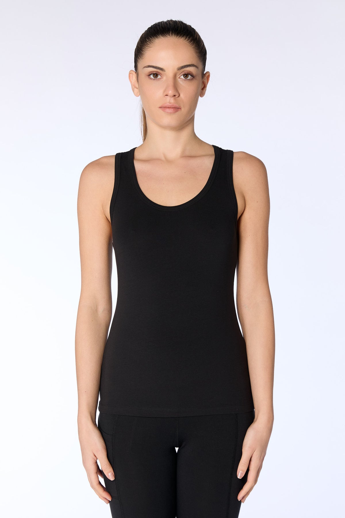 4414-021 | Damen Racerback Top - Schwarz