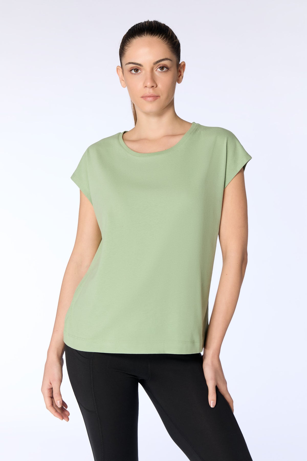 4416-136 | Damen Oversize Shirt - Basilikum