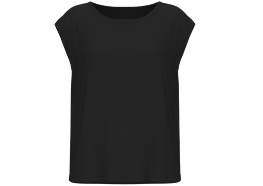 4416-021 | Damen Oversize Shirt - Schwarz