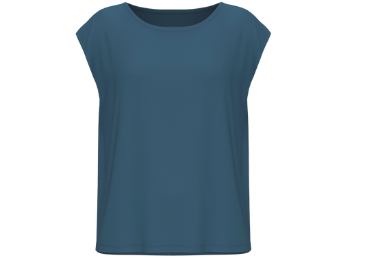 4416-123 | Damen Oversize Shirt - Alpengrau