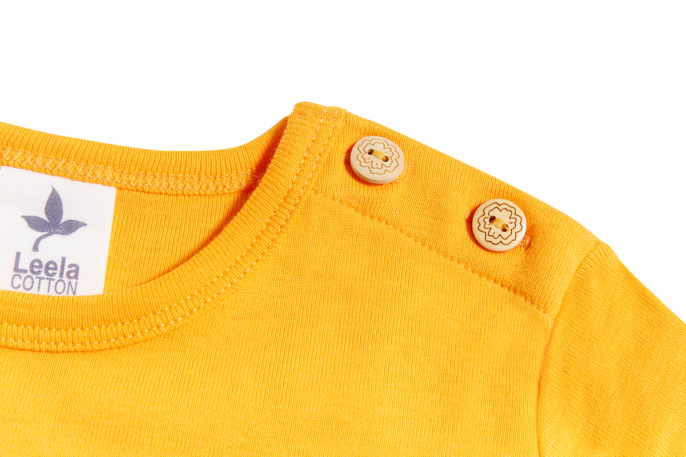 2060O | Baby Basic Langarmshirt - Sonnengelb