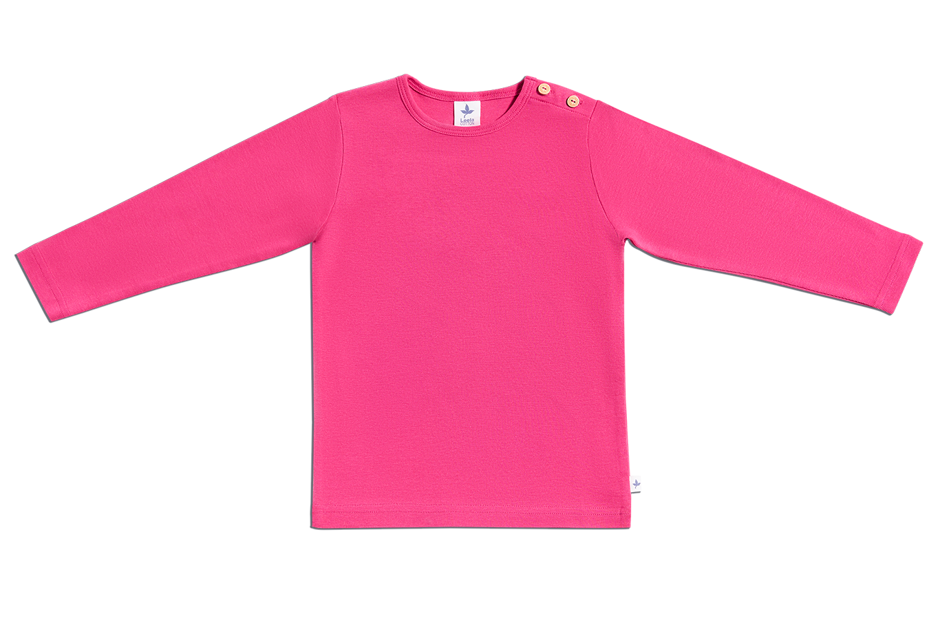2060P | LeelaCotton Pink Langarmshirt – Baby - Basic