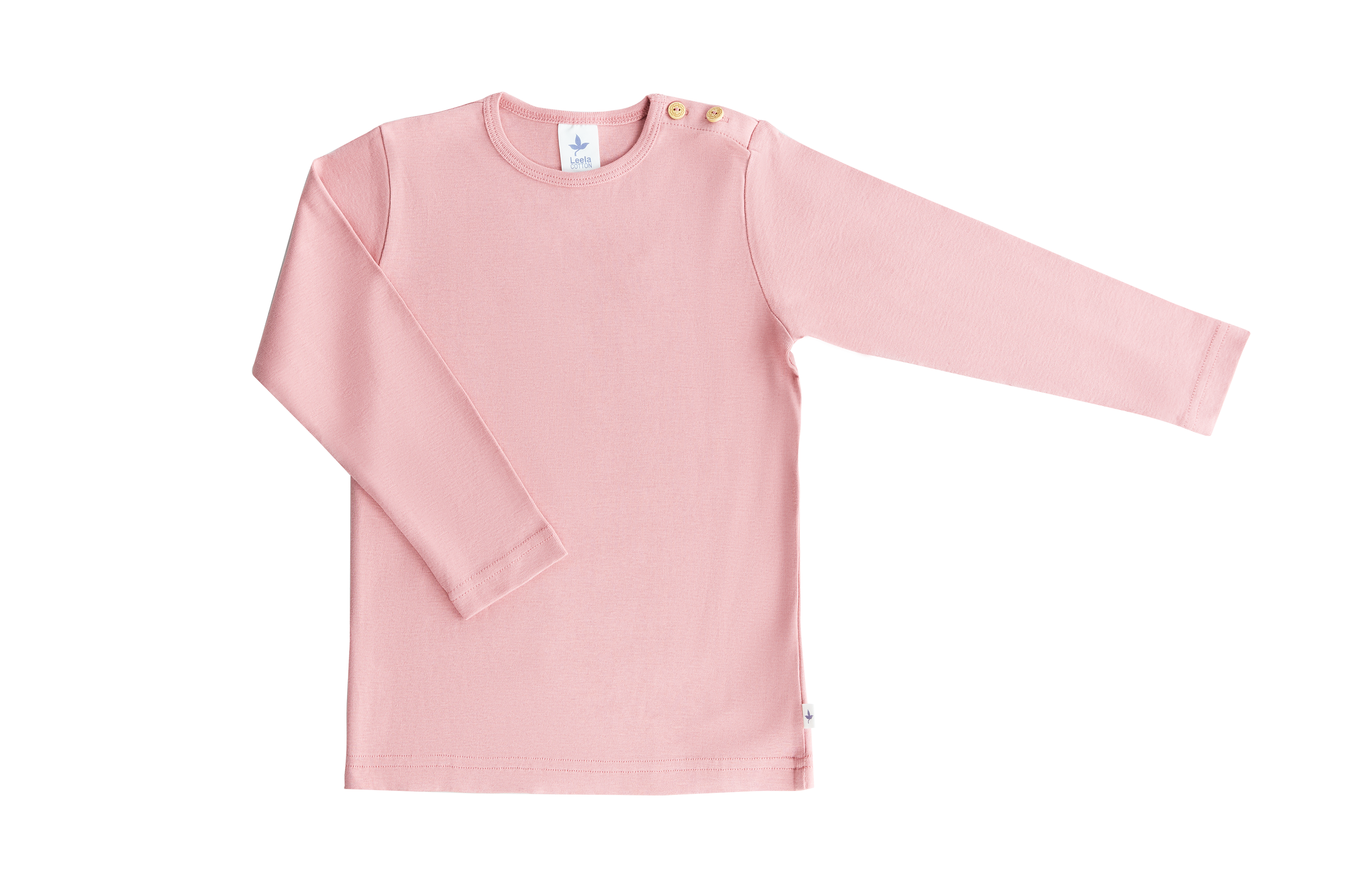 Leela Cotton 2060 VR | Baby Basic Langarmshirt - Altrosa