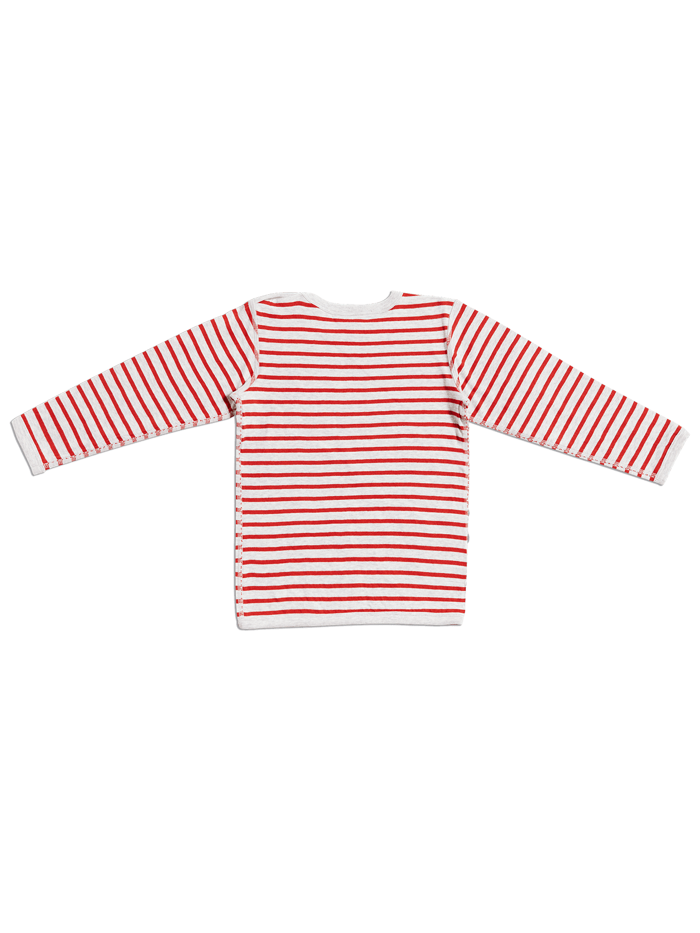 2460 | Baby Wendelangarmshirt - Grau-Ziegelrot