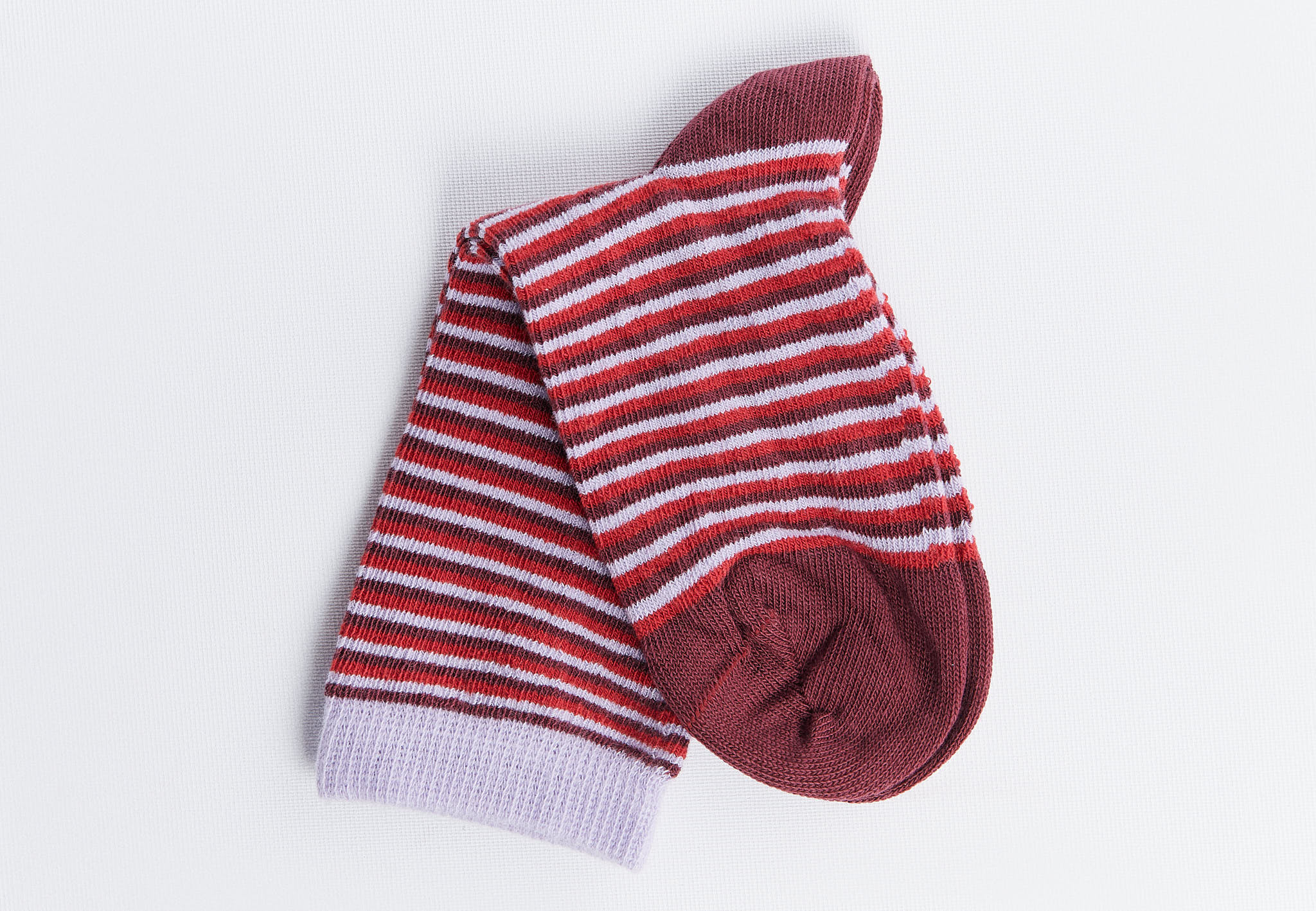 Leela Cotton 3314 | Socken - Flieder/Bordeaux/Rot (6er Pack)