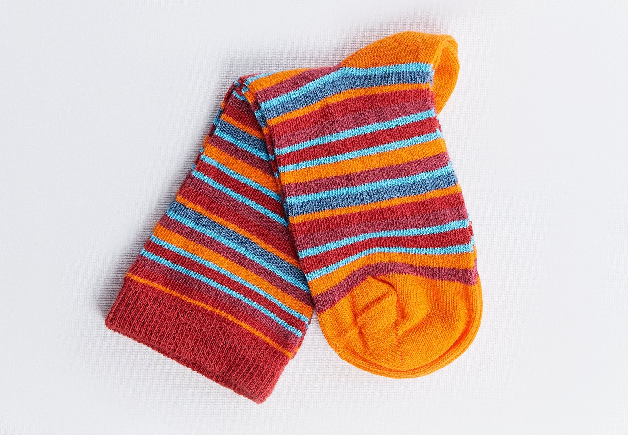 Leela Cotton 3316 | Socken - Rot/Orange/Bordeaux/Blau (6er Pack)